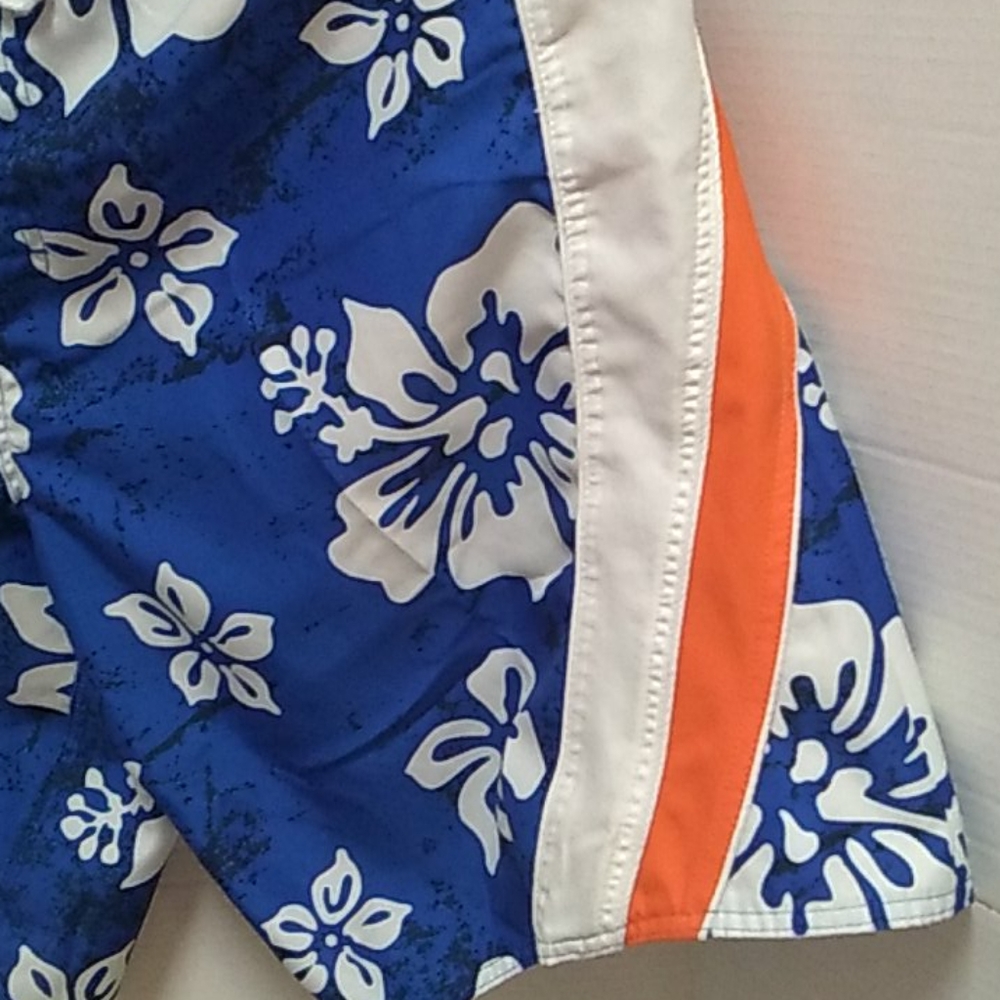 no boundaries men blue/white swim thrunks sz L - Picture 5 of 14